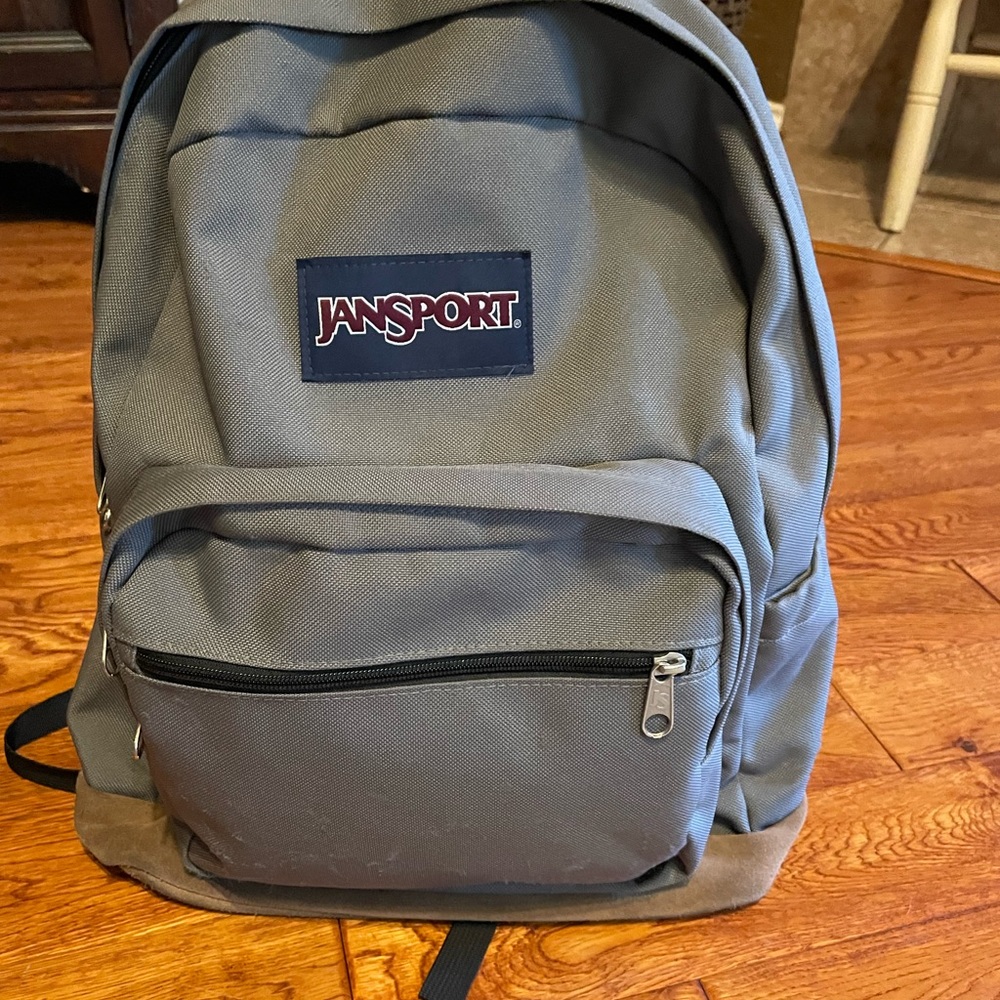 Jansport backpack leather bottom